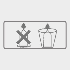 Use a suitable container as these candles liquify when burning