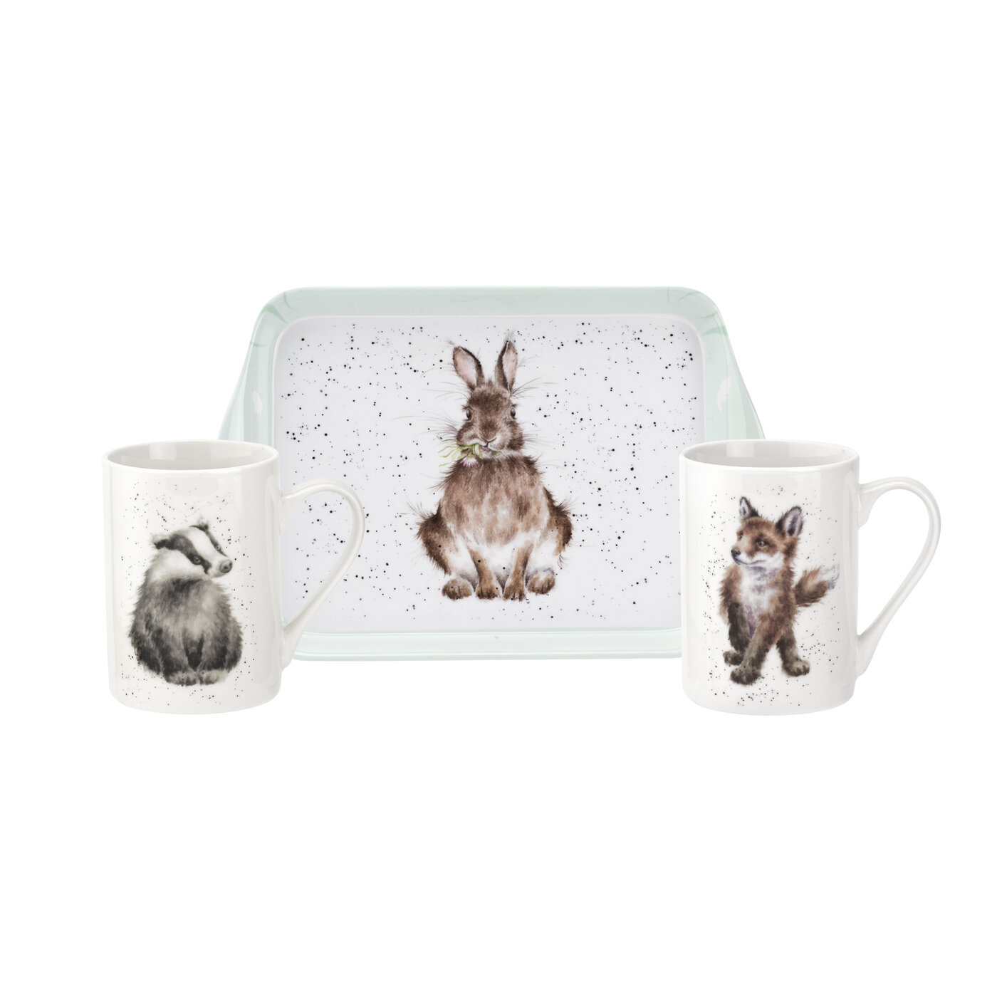 Wrendale Designs Woodland Friends 3 Piece Mug & Tray Set (Assorted) image number null