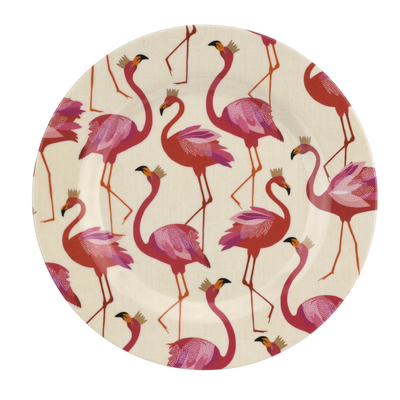 Sara Miller London Flamingo Melamine Salad Plates Set 9f 4 image number null