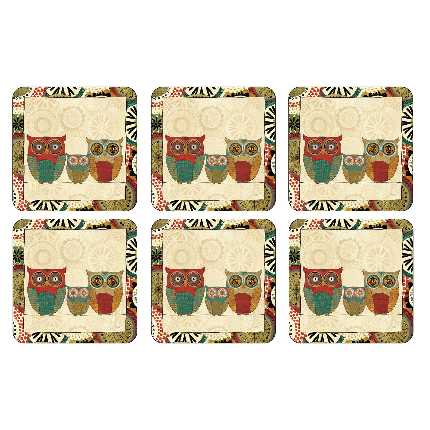 Pimpernel Spice Road Coasters Set of 6 image number null