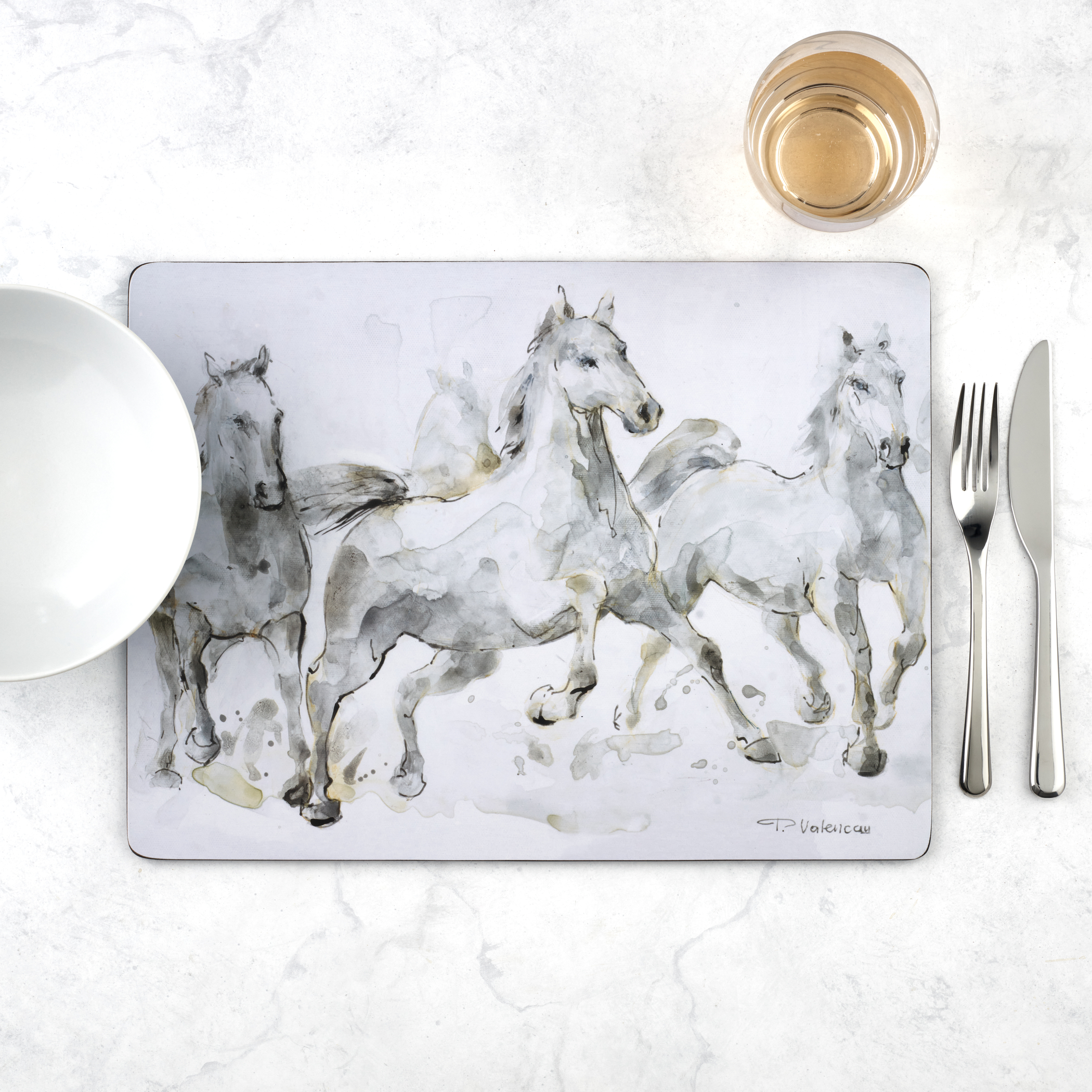 Pimpernel Spirited Horses Placemats Set of 4 image number null