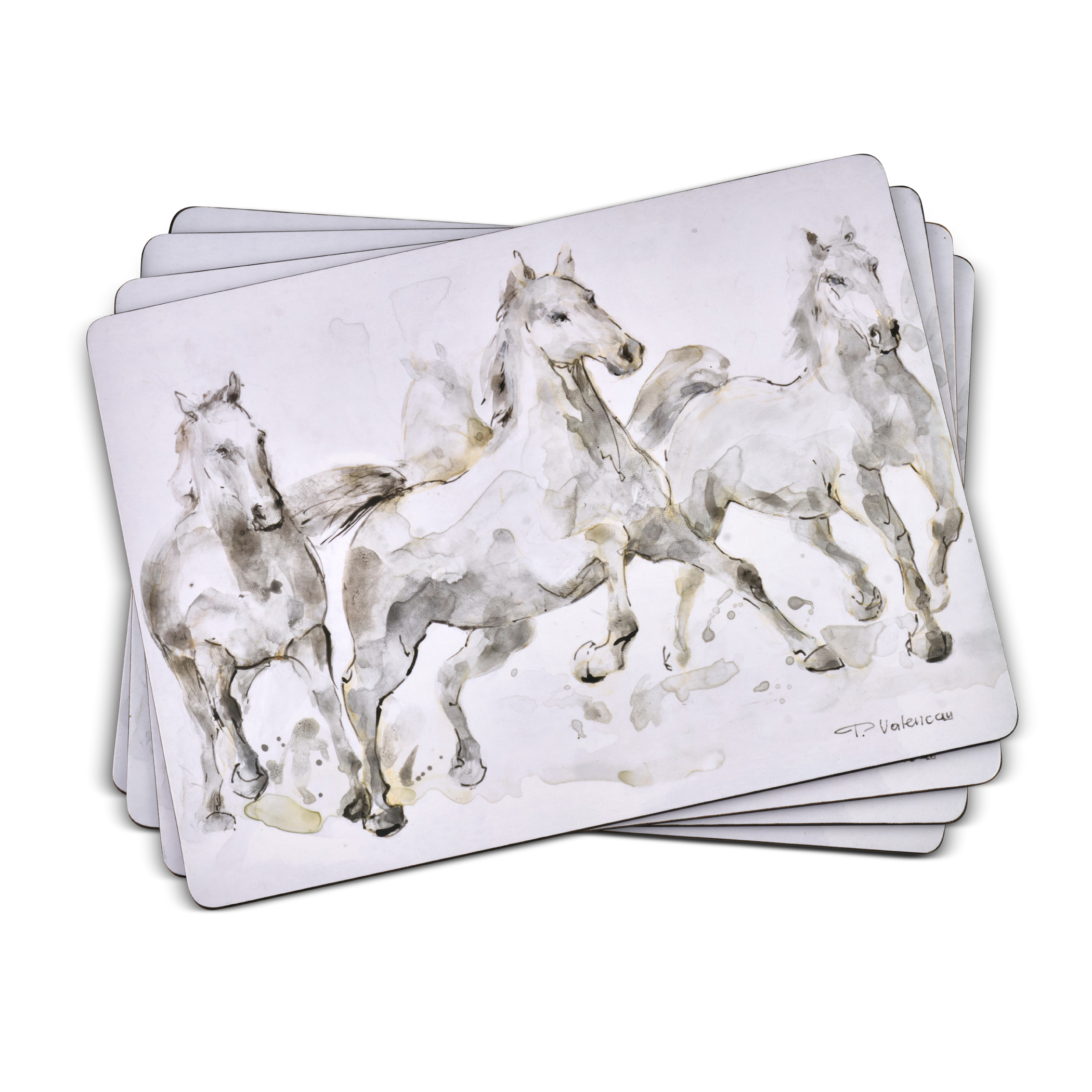 Spirited Horses Placemats Set of 4 image number null