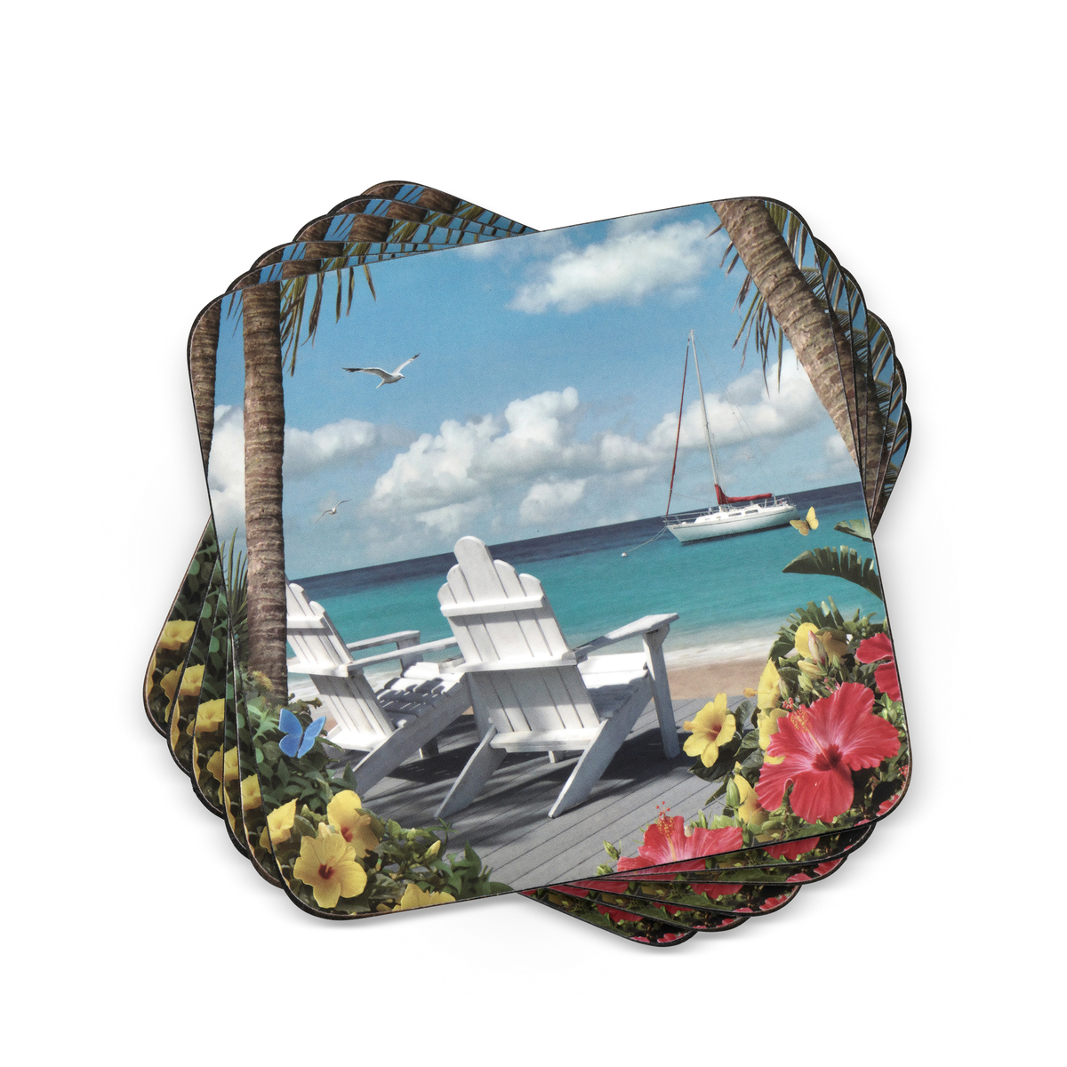 Pimpernel In The Sunshine Coasters Set of 6 image number null