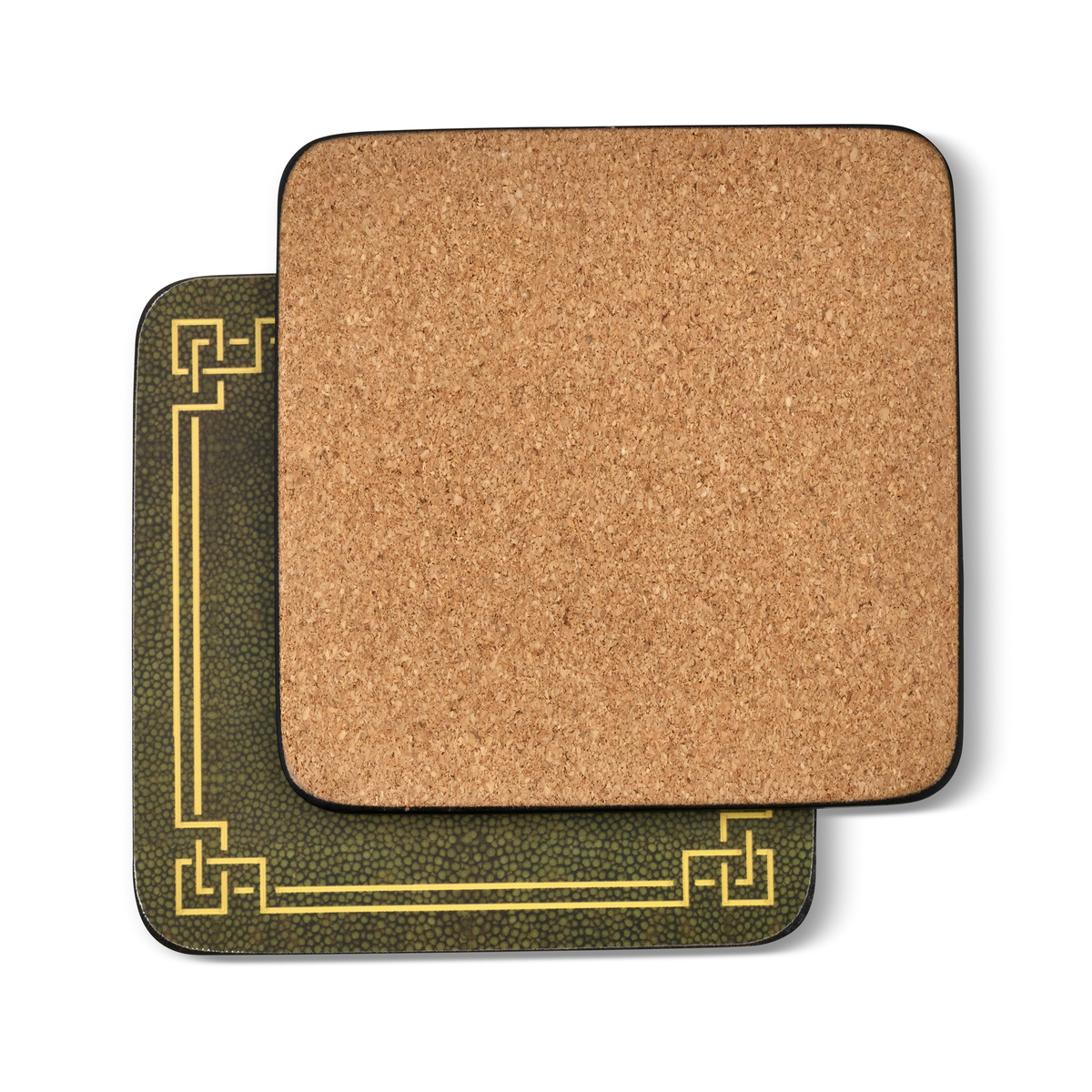Pimpernel Shagreen Leather Coasters Set of 6 image number null