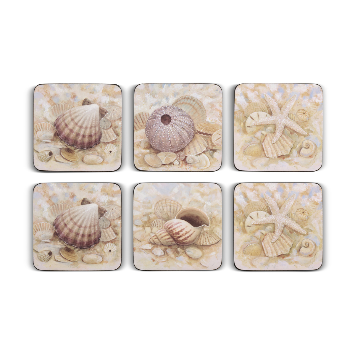Pimpernel Beach Prize Coasters Set of 6 image number null
