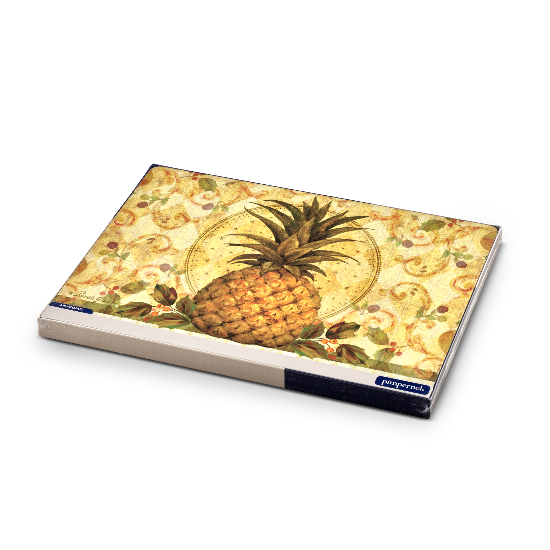 Golden Pineapple Placemats Set of 4 image number null