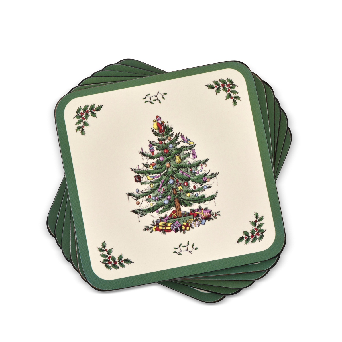 Pimpernel Christmas Tree Coasters Set of 6 image number null