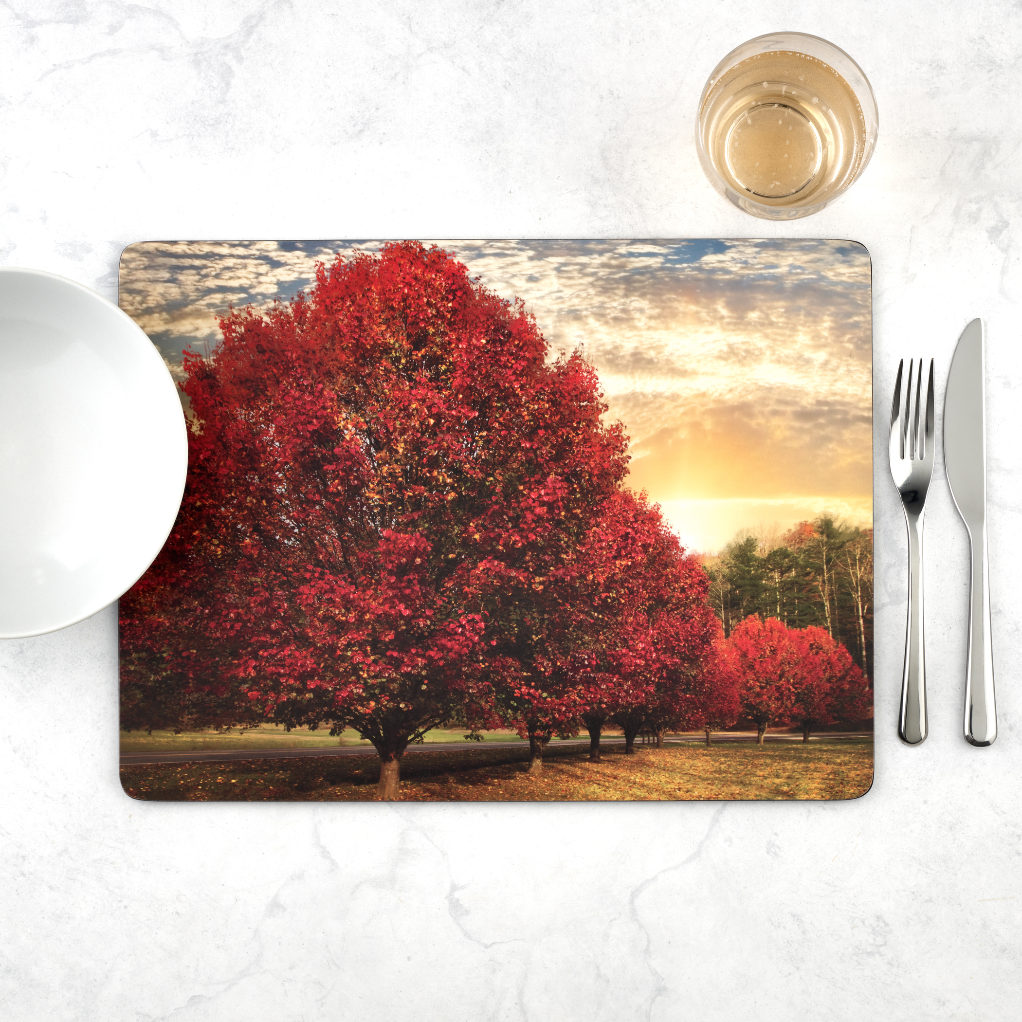 Pimpernel Crimson Trees Placemats Set of 4 image number null