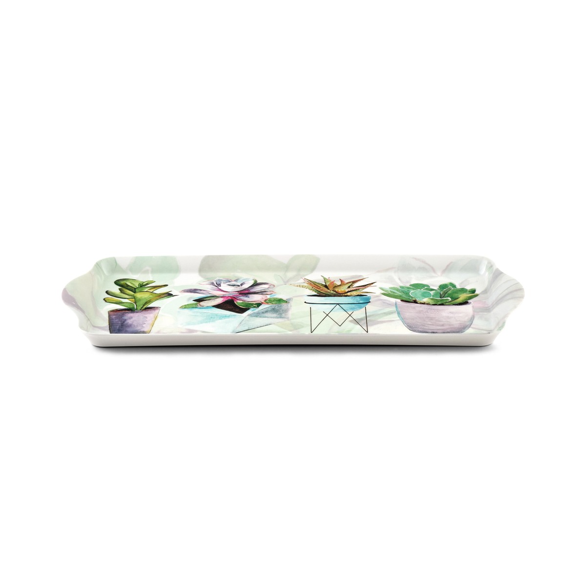 Pimpernel Succulents Melamine Sandwich Tray image number null